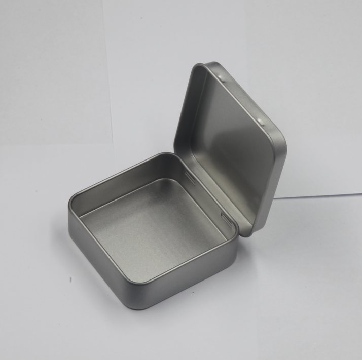 现货批发正方形翻盖饰品小铁盒发夹回形针戒指盒耳机首饰收纳盒厂
